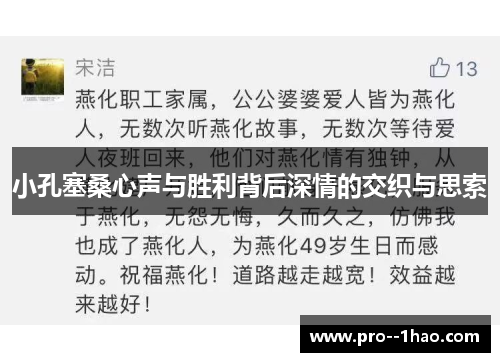 小孔塞桑心声与胜利背后深情的交织与思索