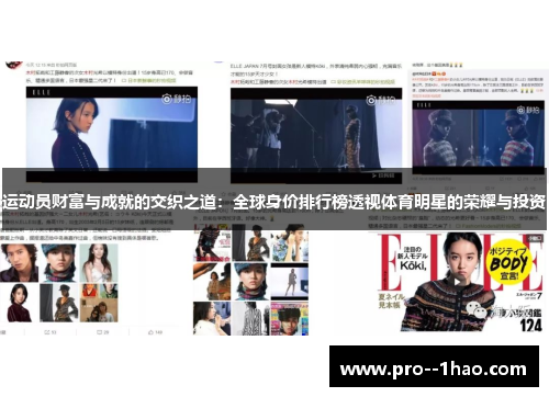 运动员财富与成就的交织之道：全球身价排行榜透视体育明星的荣耀与投资
